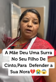 T1004040 Mãe Deu Uma Surra No Seu Filho De Cinto,Para Defender Sua Nora part2